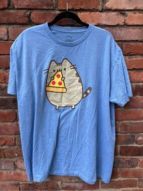 Pusheen Eating Pizza Cat Tshirt
